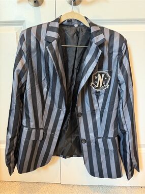 Wednesday Addams Nevermore Academy Cosplay School Blazer with Skirt